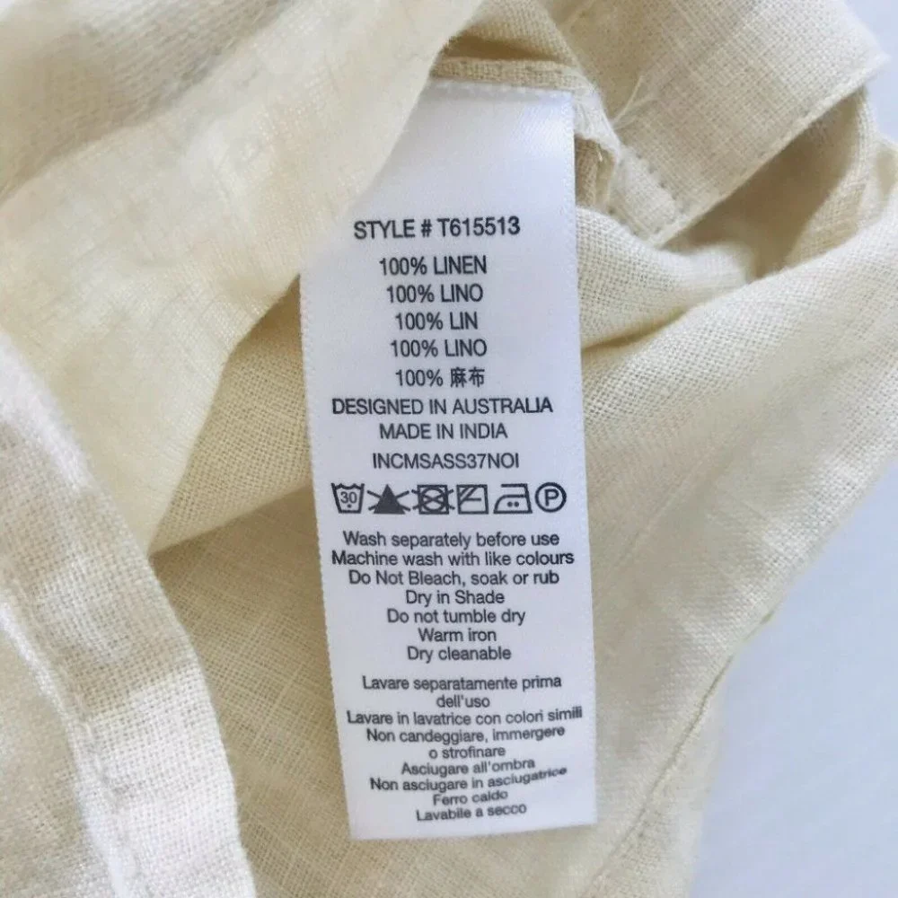 Tigerlily BNWT 100% Linen Ess Zuzela Women's Jumpsuit Size 12 RRP $250 - Picture 9 of 12